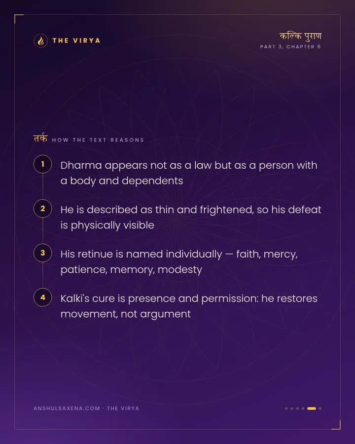 Dharma Comes as a Frightened Man, card 5 of 6