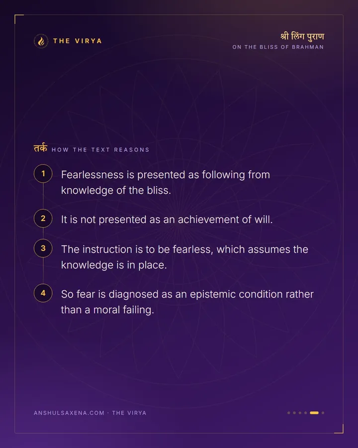 One Who Knows That Bliss Fears No One, card 5 of 6