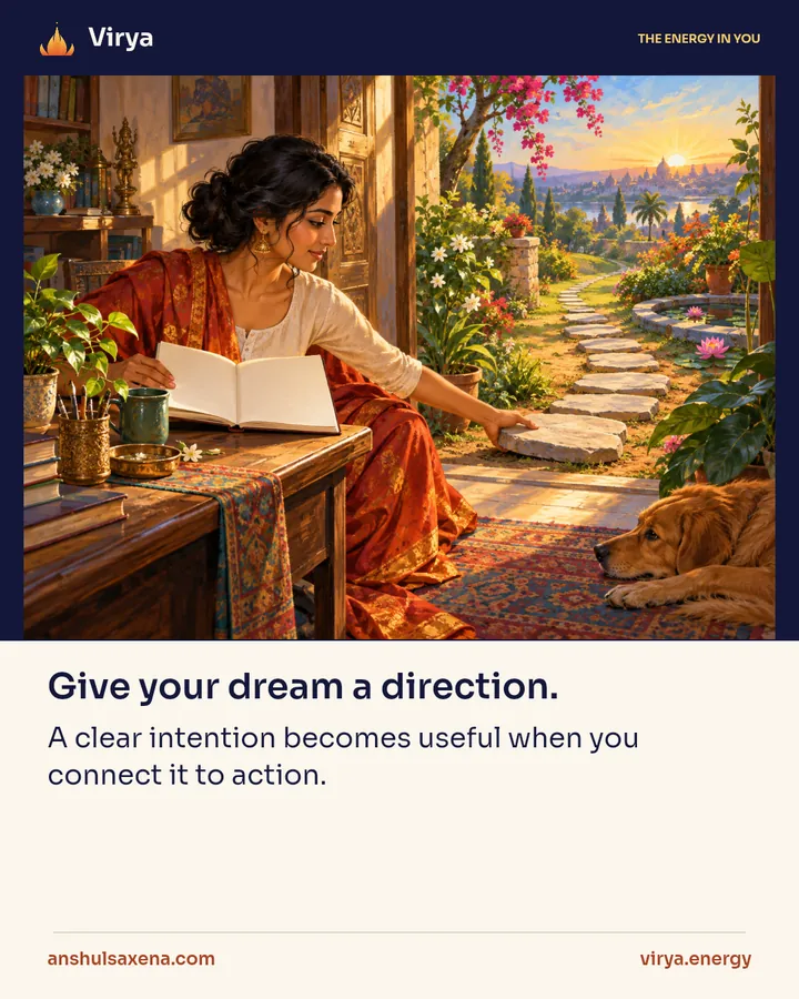 Give your dream a direction, card 1 of 5