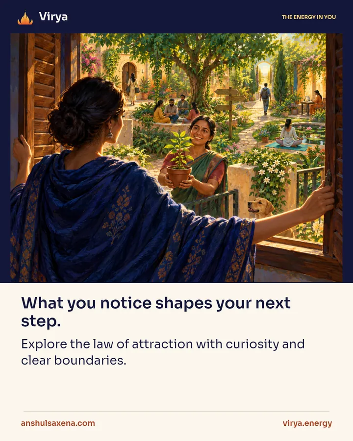 What you notice shapes your next step, card 1 of 5