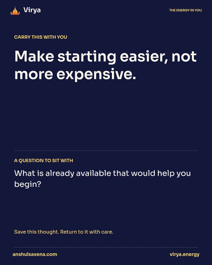 Begin with what you have, card 5 of 5