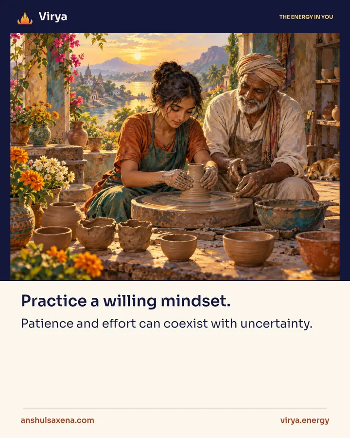 Practice a willing mindset, card 1 of 5
