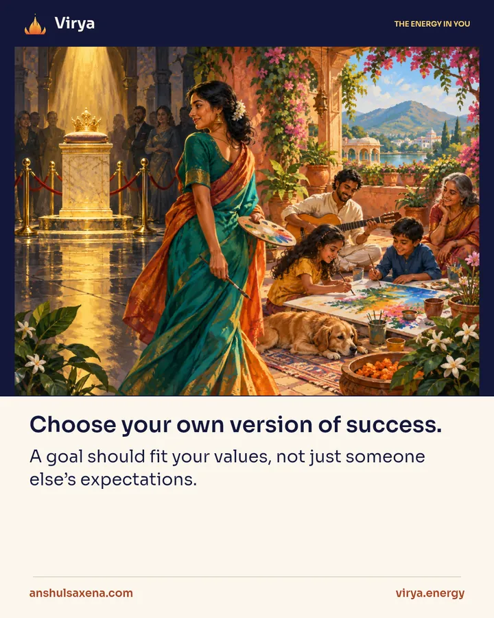 Choose your own version of success, card 1 of 5