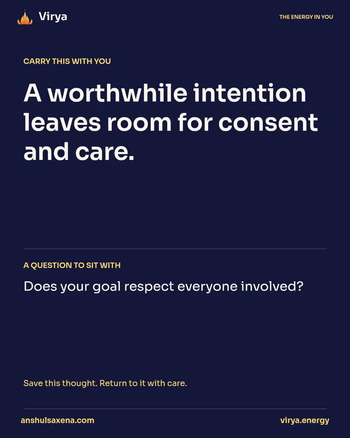 Let your goal respect other people, card 5 of 5