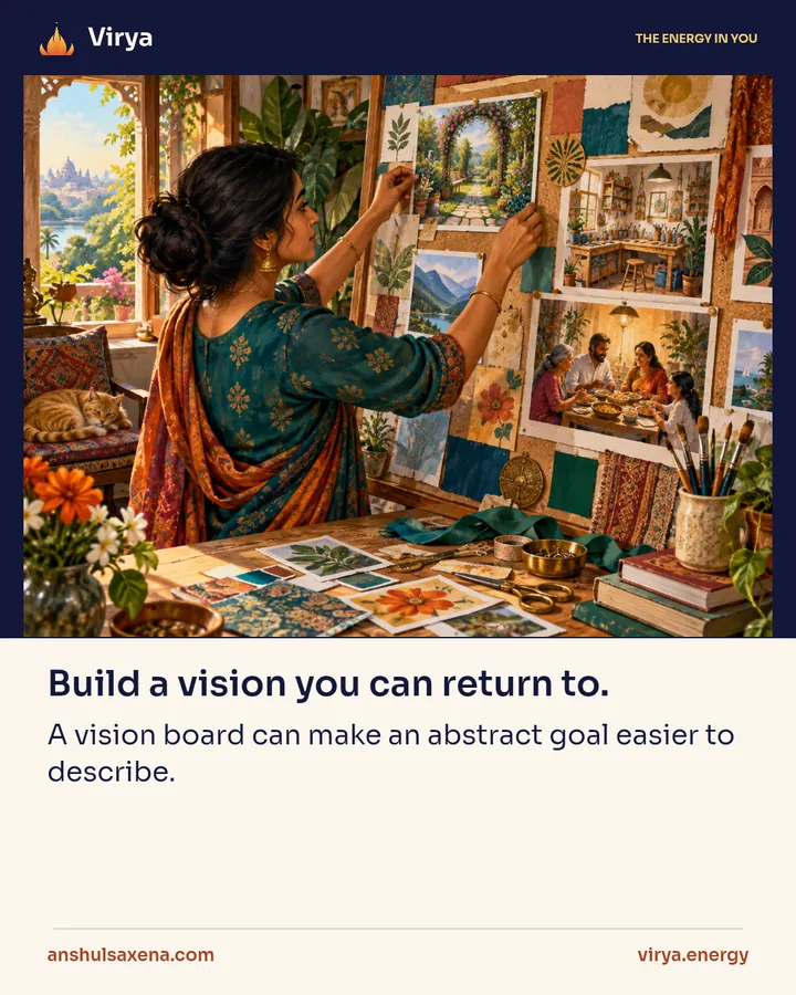 Build a vision you can return to, card 1 of 5