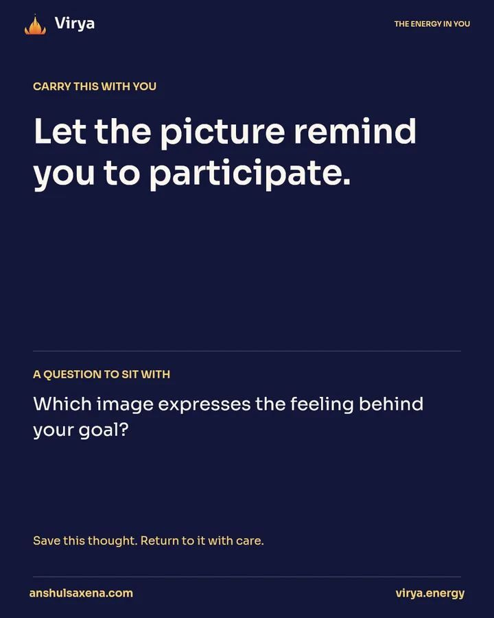 Build a vision you can return to, card 5 of 5