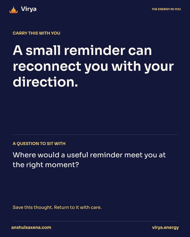 Keep a small reminder nearby, card 5 of 5