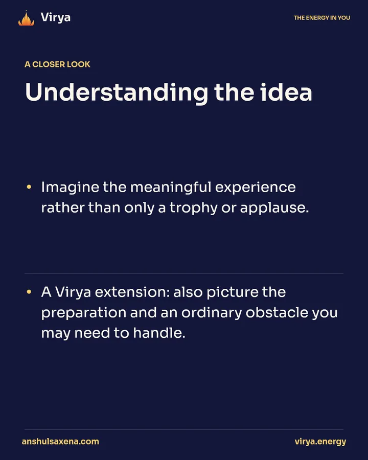 Imagine the experience in detail, card 3 of 5