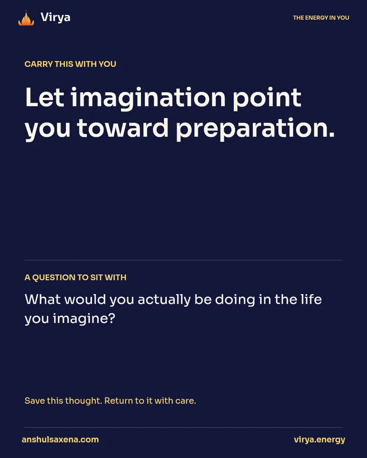 Imagine the experience in detail, card 5 of 5