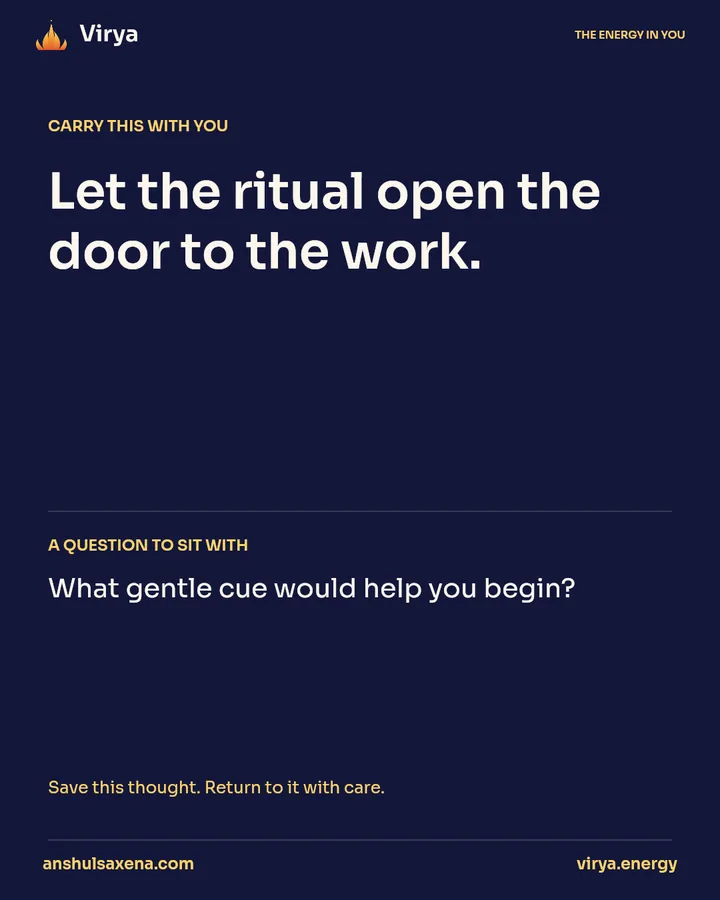 Create a gentle cue for focus, card 5 of 5