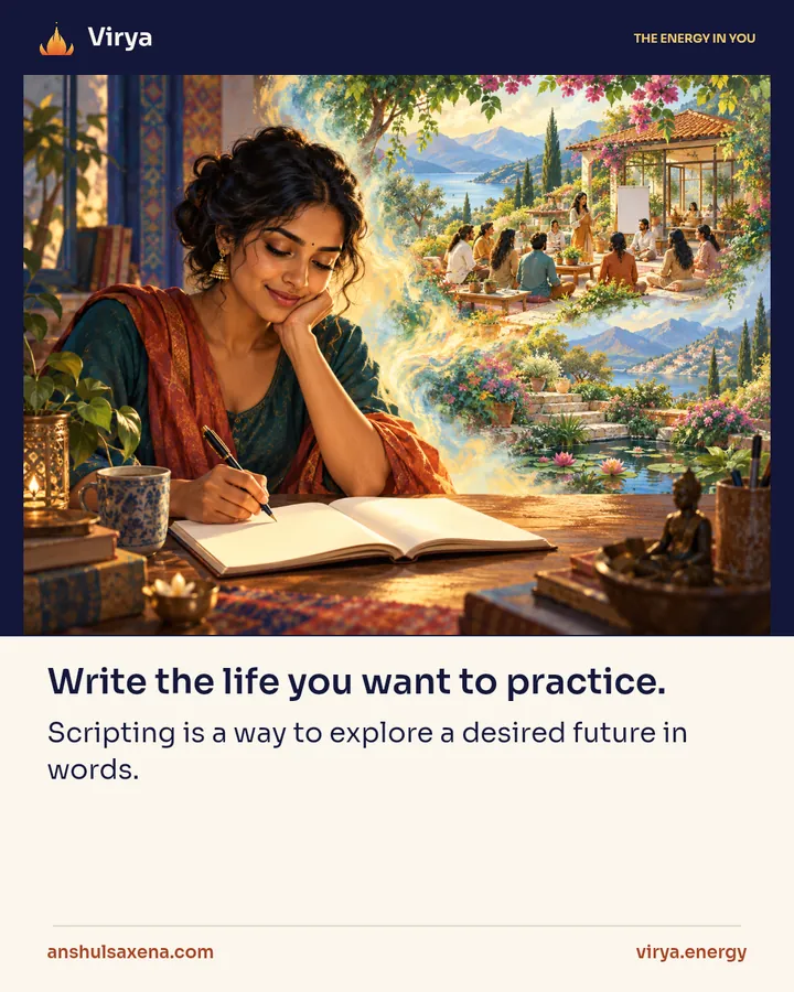 Write the life you want to practice, card 1 of 5