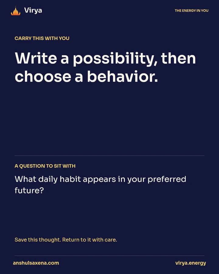 Write the life you want to practice, card 5 of 5