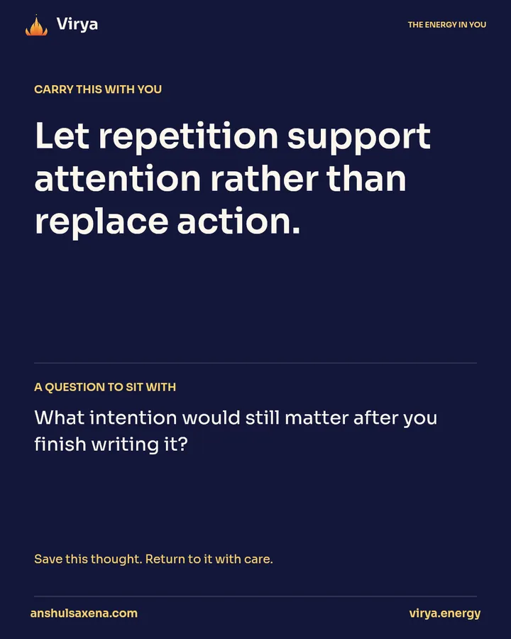 Try repetition with a purpose, card 5 of 5