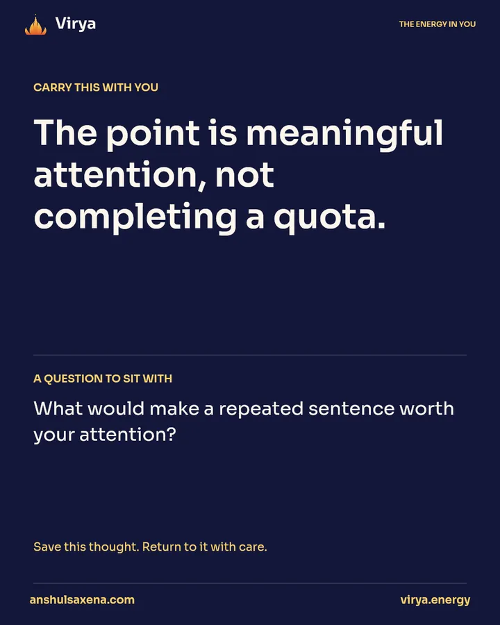 Focus on one intention, card 5 of 5