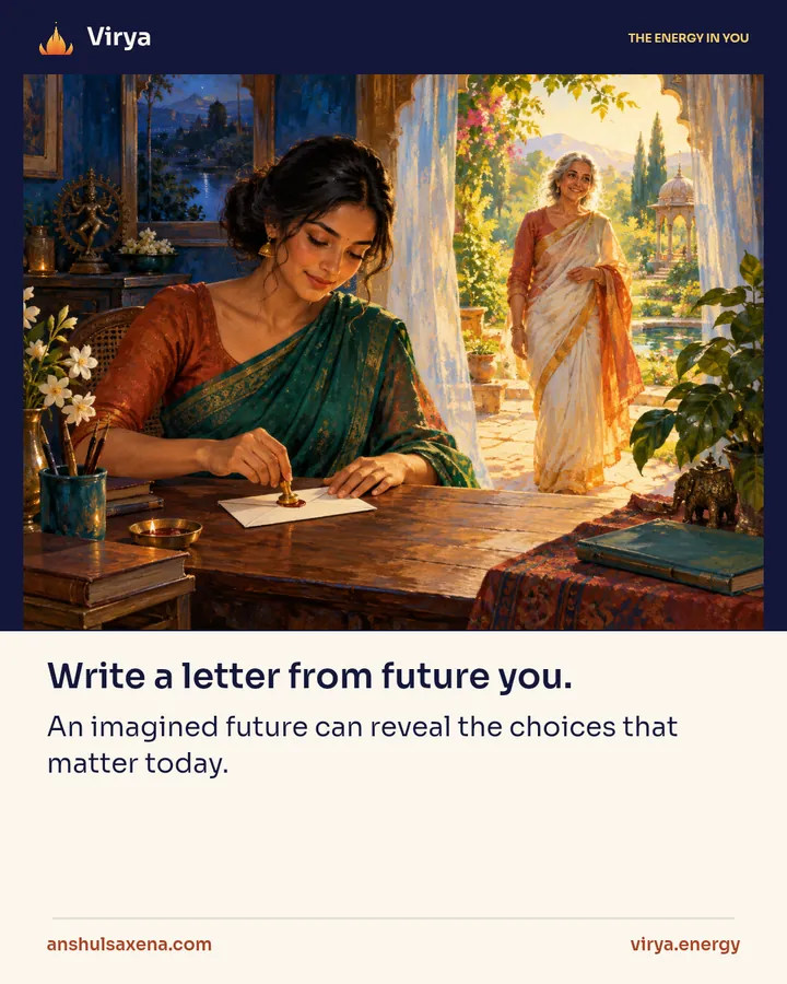 Write a letter from future you, card 1 of 5