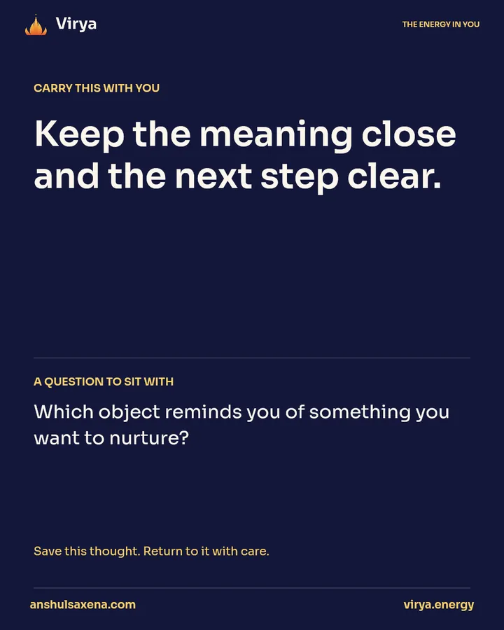 Give an intention a place to live, card 5 of 5