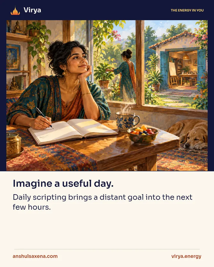 Imagine a useful day, card 1 of 5