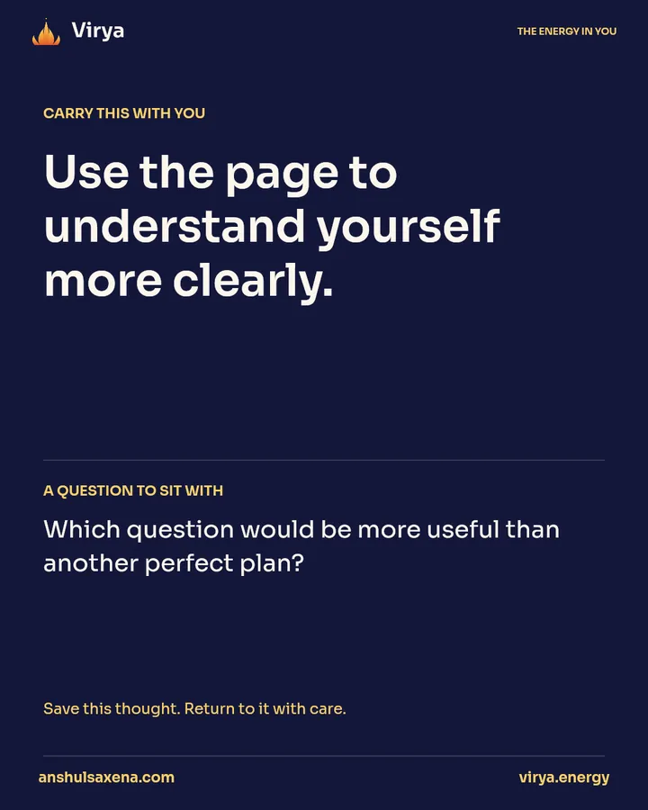 Let a journal turn wishes into questions, card 5 of 5