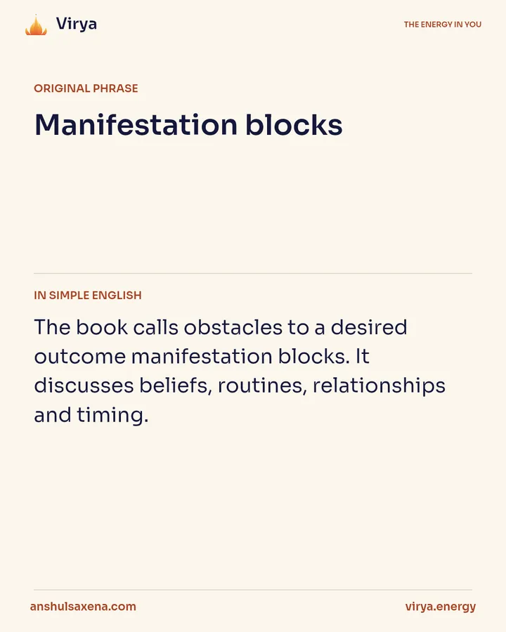 Name the obstacle without blaming yourself, card 2 of 5