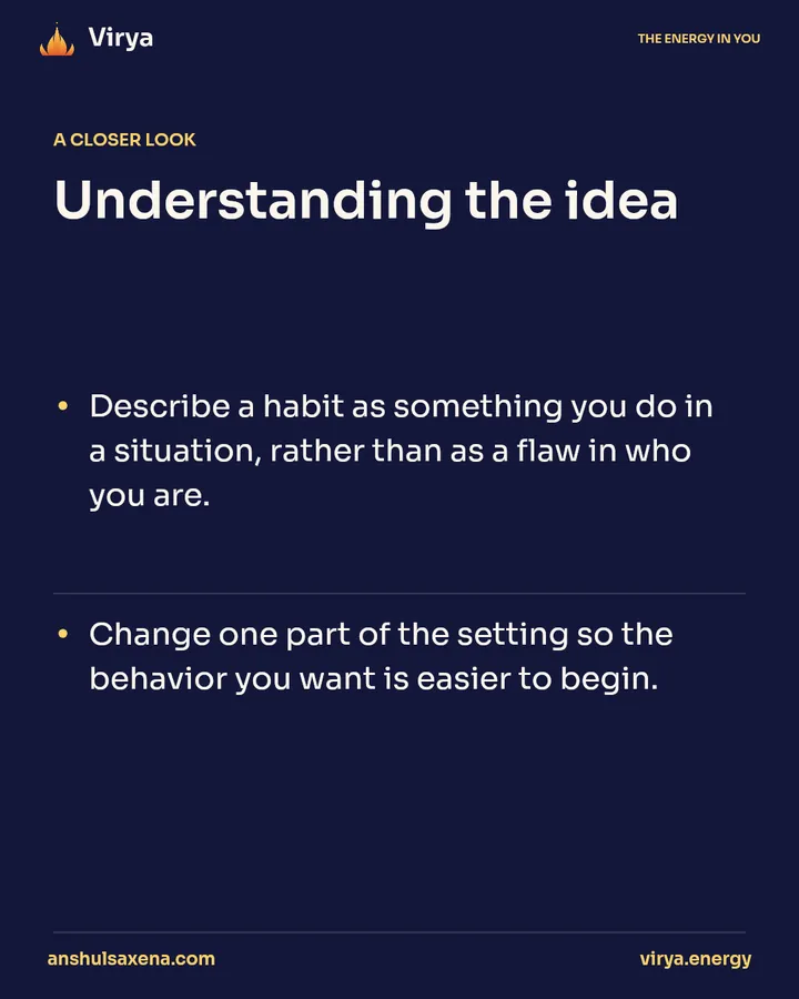 Make the next good step easier, card 3 of 5