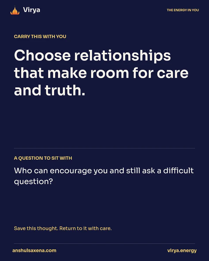Seek support that can be honest, card 5 of 5