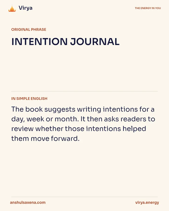Give your intention a time and place, card 2 of 5