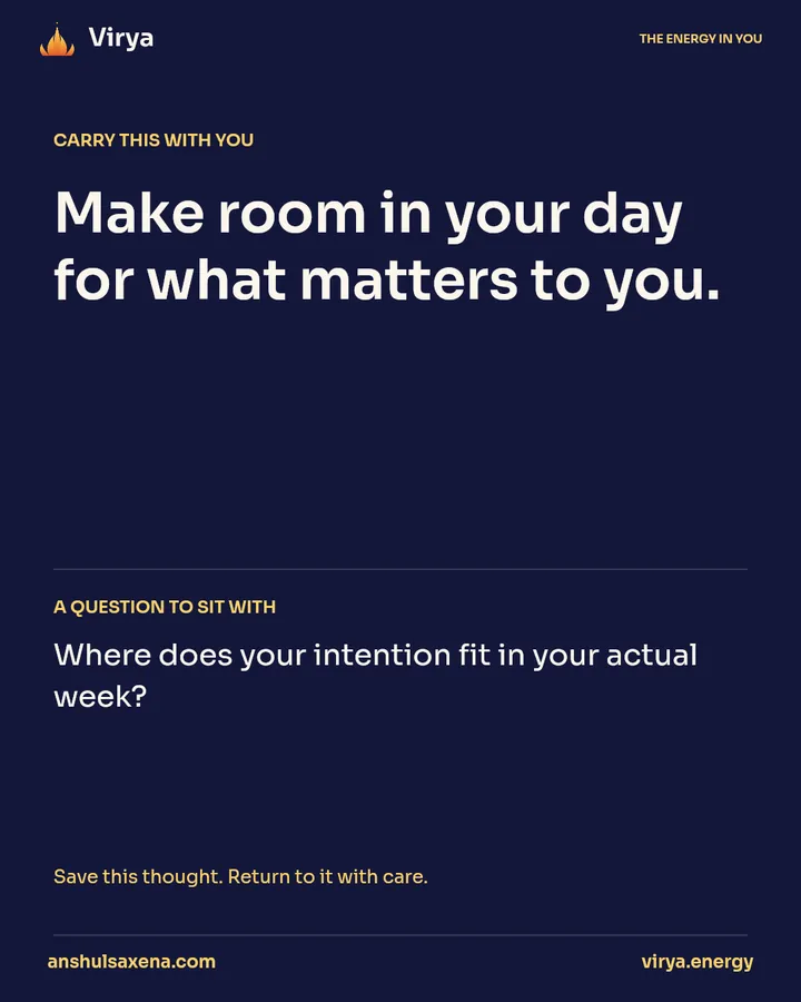 Give your intention a time and place, card 5 of 5