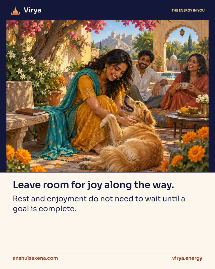 Leave room for joy along the way, card 1 of 5