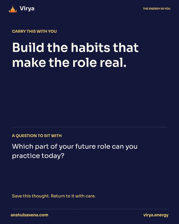 Practice the role through behavior, card 5 of 5