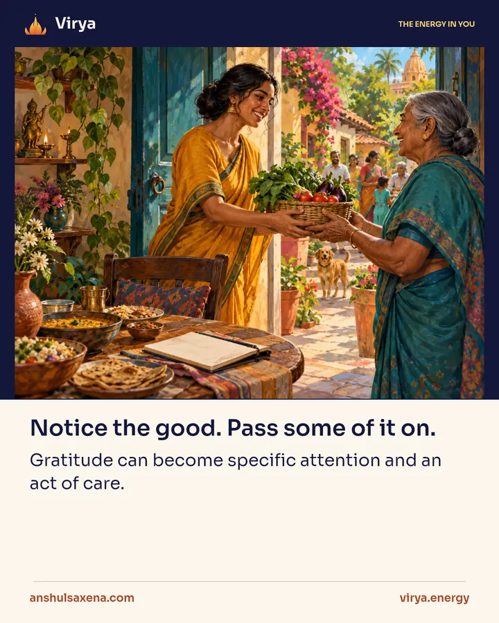 Notice the good. Pass some of it on, card 1 of 5
