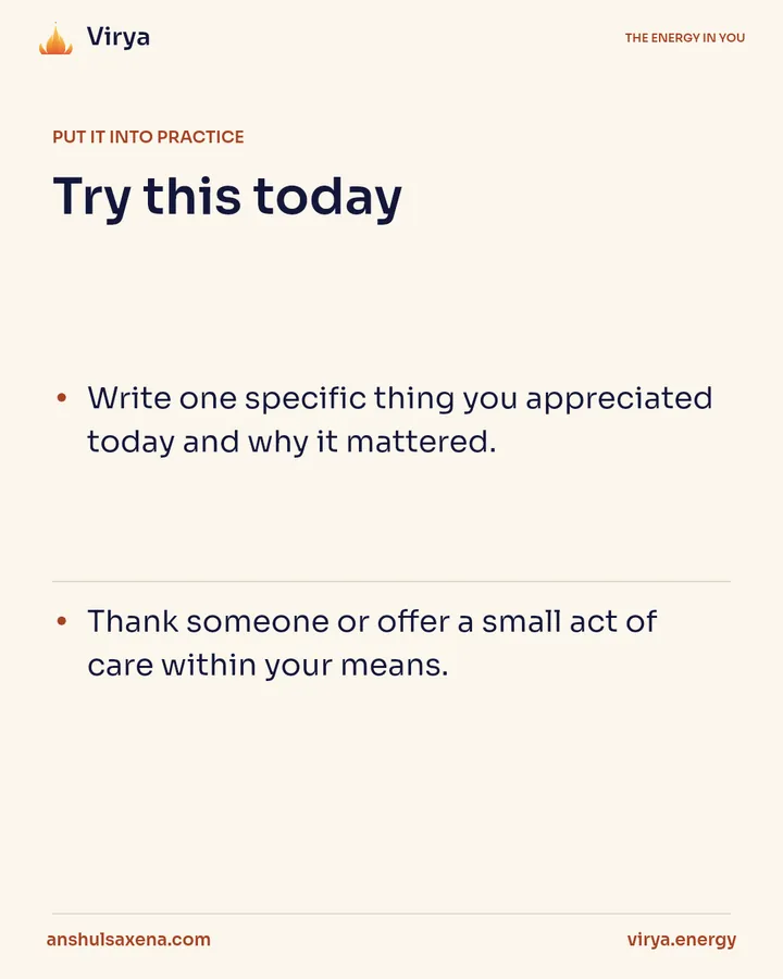 Notice the good. Pass some of it on, card 4 of 5