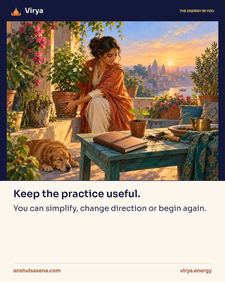 Keep the practice useful, card 1 of 5