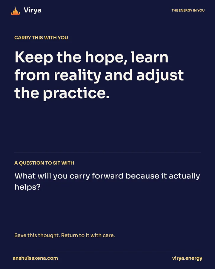 Keep the practice useful, card 5 of 5