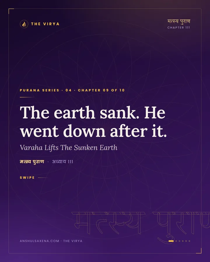 Varaha Lifts The Sunken Earth, card 1 of 6