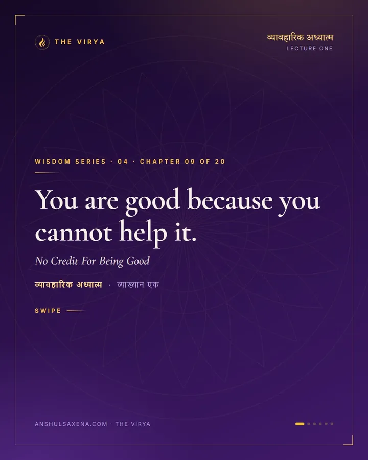 No Credit For Being Good, card 1 of 6
