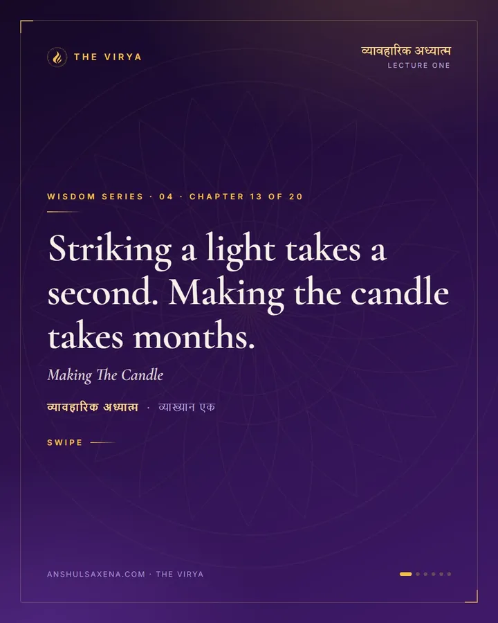 Making The Candle, card 1 of 6