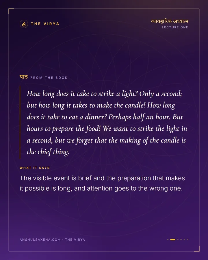 Making The Candle, card 2 of 6