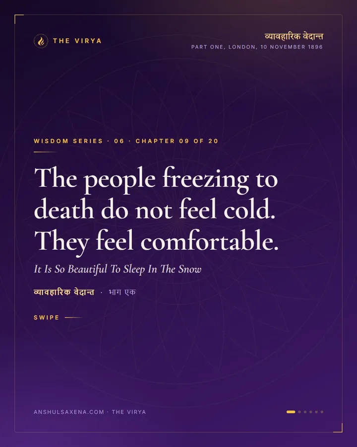 It Is So Beautiful To Sleep In The Snow, card 1 of 6