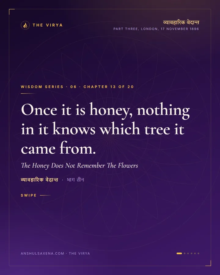 The Honey Does Not Remember The Flowers, card 1 of 6