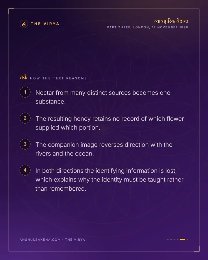 The Honey Does Not Remember The Flowers, card 5 of 6