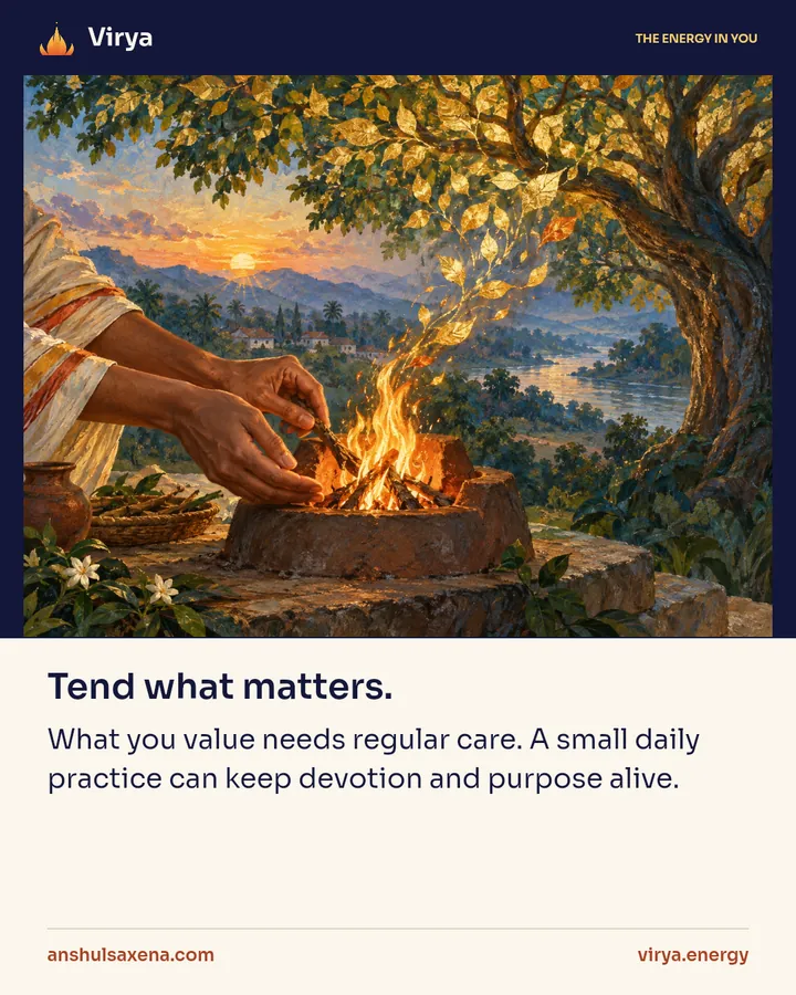 Painting for Tend what matters