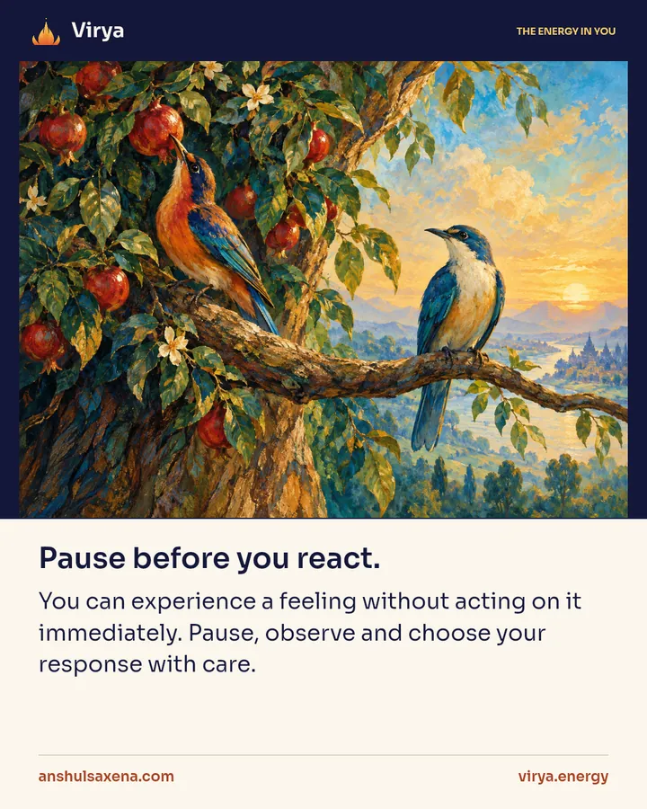 Painting for Pause before you react
