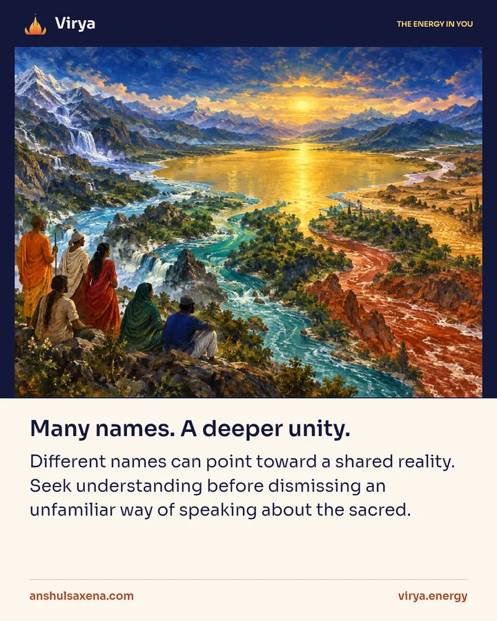 Painting for Many names. A deeper unity
