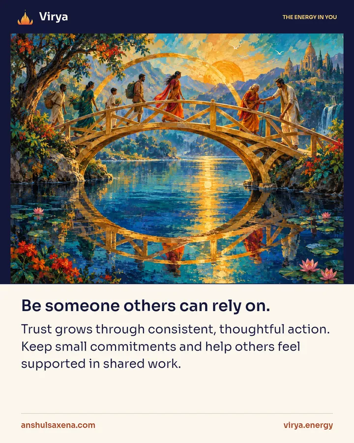 Painting for Be someone others can rely on