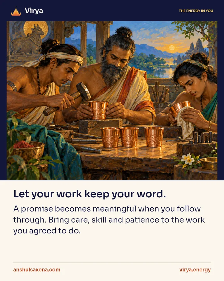 Painting for Let your work keep your word