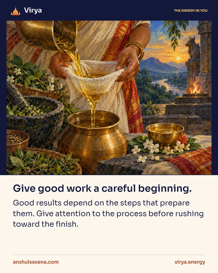 Painting for Give good work a careful beginning