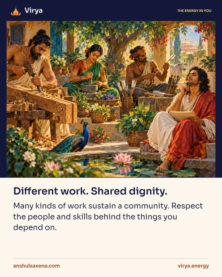 Painting for Different work. Shared dignity