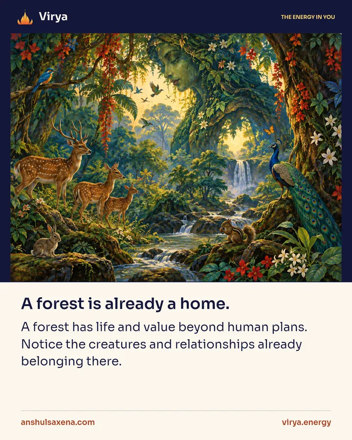 Painting for A forest is already a home