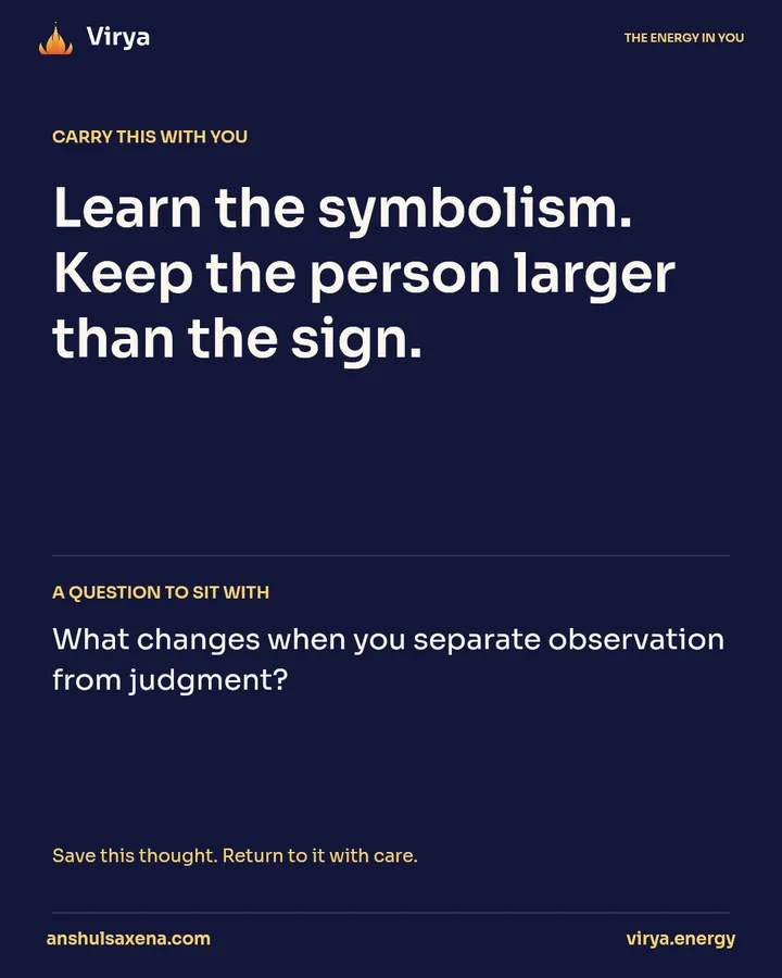 A language of signs, card 5 of 5