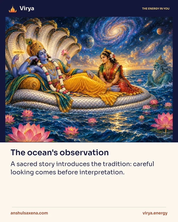 The ocean's observation, card 1 of 6